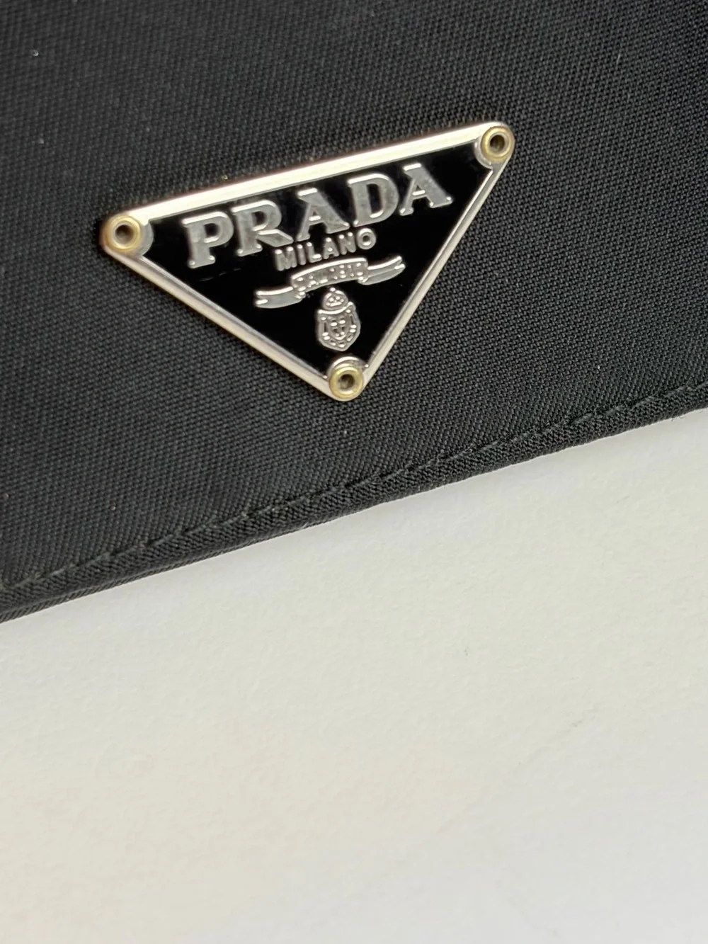 Prada Black Nylon Card Holder